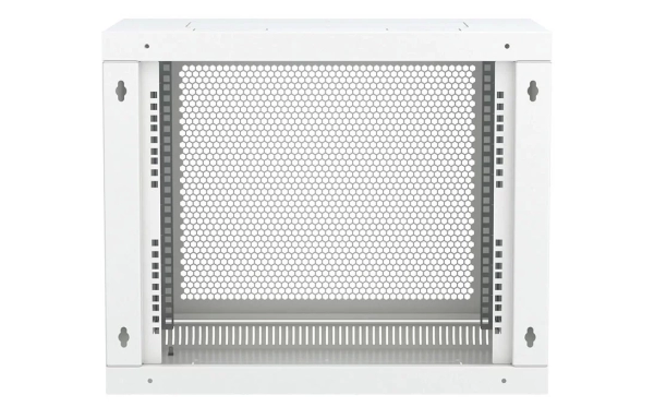 Шкаф телекоммуникационный настенный разборный 19”,9U(600x350), ШТ-НСр-9U-600-350-П дверь перфорированная ССД