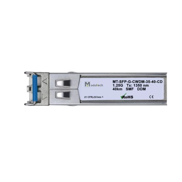 Модуль SFP CWDM 1,25 Гбит/с, 40 км, 1350 нм, SMF, LC