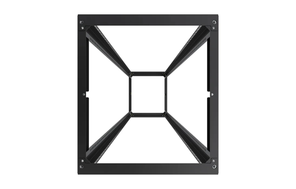 Стойка телекоммуникационная двухрамная открытая СТ-49U-800-2М-Э-Ч черная 9005