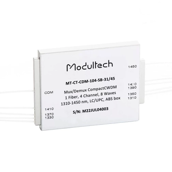 Mux CompactCWDM, 4-канальный, 1310-1450 нм одноволоконный, Small box