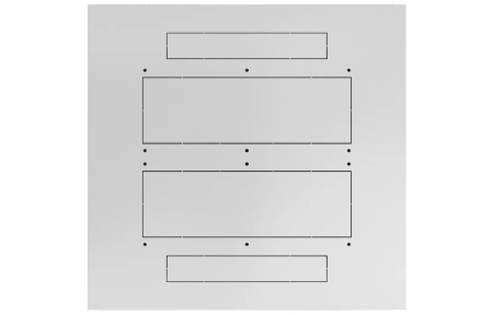 Шкаф телекоммуникационный напольный 19",24U(600x600), ШТ-НП-24U-600-600-М, передняя дверь металл ССД