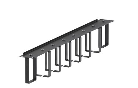 Органайзер кабельный горизонтальный 8 колец 19"  ОКГ-8-19"-1U