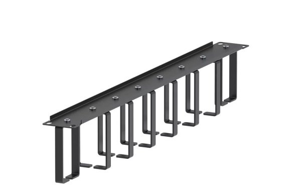 Органайзер кабельный горизонтальный 8 колец 19"  ОКГ-8-19"-1U
