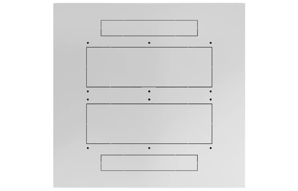Шкаф телекоммуникационный напольный 19",47U(600x800), ШТ-НП-47U-600-800-М, передняя дверь металл ССД