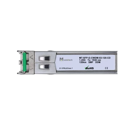 Модуль SFP CWDM 1,25 Гбит/с, 120 км, 1530 нм, SMF, LC