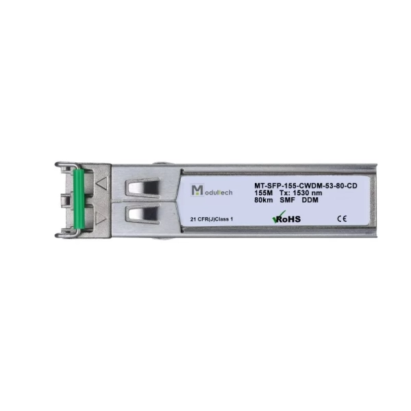 Модуль SFP CWDM 155 Мбит/с, 80 км, 1530 нм, SMF, LC