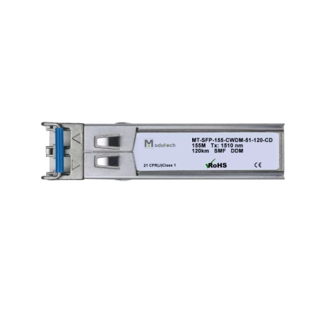 Модуль SFP CWDM 155 Мбит/с, 120 км, 1510 нм, SMF, LC