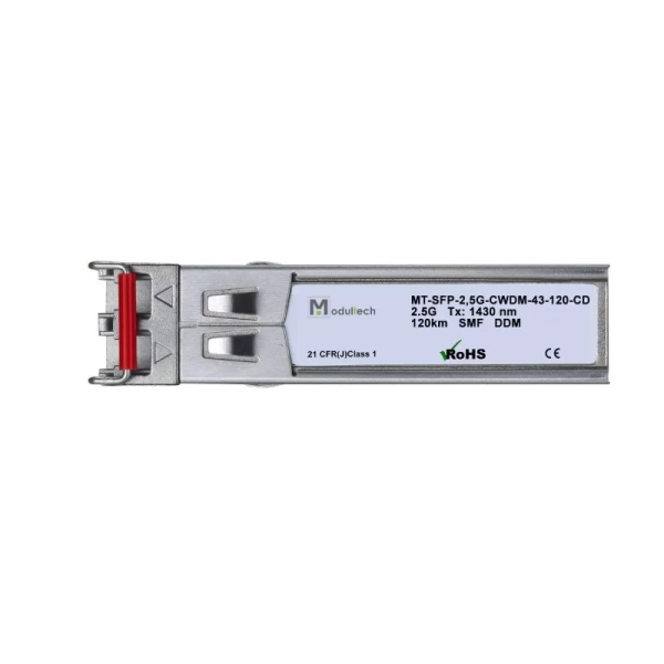 Модуль SFP CWDM 2.5 Гбит/с, 120 км, 1430 нм, SMF, LC