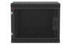 Шкаф телекоммуникационный настенный разборный черный 19”,9U(600x450), ШТ-НСр-9U-600-450-П-Ч дверь перфорированная ССД
