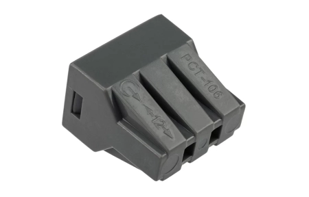 07-3060 Экспресс-клемма с пастой, 6-проводная до 2,5 мм?, серая (50 шт./уп.) (773-306) REXANT