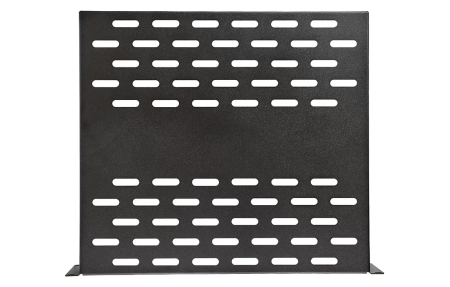 Полка перфорированная консольная  ПК-40-19"-2U-Ч чёрная ССД