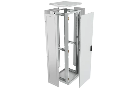 Шкаф телекоммуникационный напольный 19",47U(600x800), ШТ-НП-47U-600-800-М, передняя дверь металл ССД