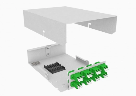 Кросс распределительный настенный КРН, 8, SM, укомплектованный 16 LC/APC