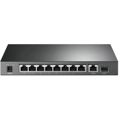 Коммутатор TP-Link TL-SG1210P 9G 1SFP 8PoE+ 63W неуправляемый