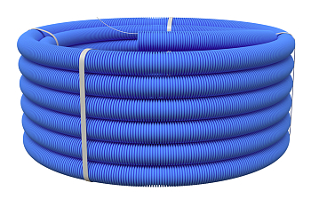 Hyperline FIC-СFPL-PELD-16 Труба ПНД гофрир. лёгкая, d 16 с зондом, 100м.п., цвет синий