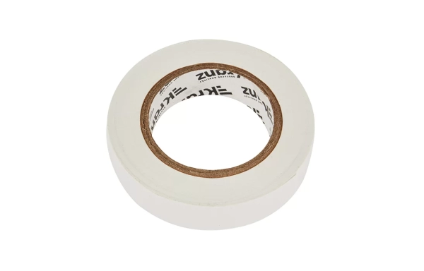 KR-09-2601 Изолента ПВХ KRANZ 15 мм х 20 м, белая, упаковка 10 роликов