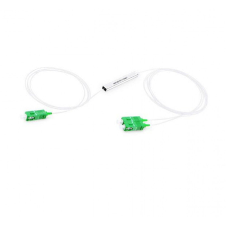 Оптический сплиттер PLC 1х2, SM, 0.9mm, 1M, миникорпус, SC/APC
