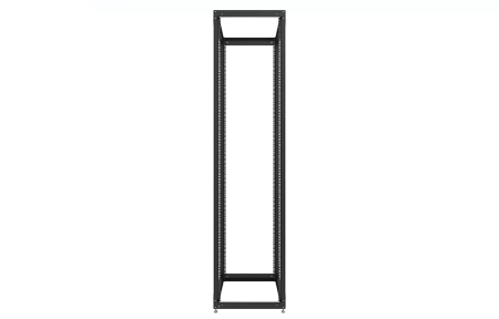 Стойка телекоммуникационная двухрамная открытая СТ-49U-600-2М-Э-Ч черная 9005