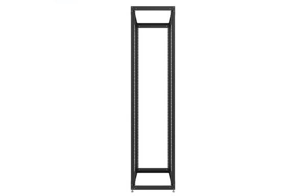 Стойка телекоммуникационная двухрамная открытая СТ-49U-600-2М-Э-Ч черная 9005