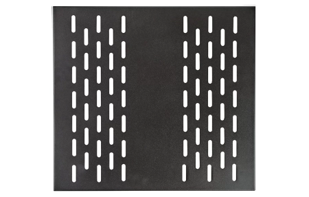Полка стационарная перфорированная усиленная ПС-45У (450мм*490мм) черная ССД