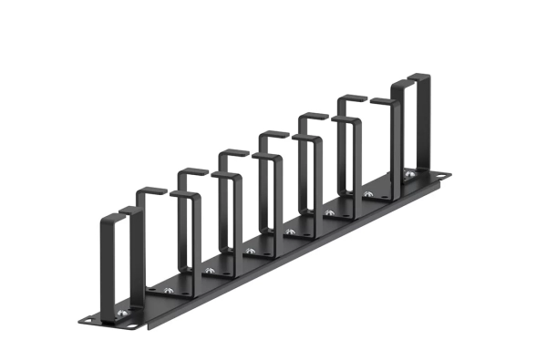 Органайзер кабельный горизонтальный 8 колец 19"  ОКГ-8-19"-1U