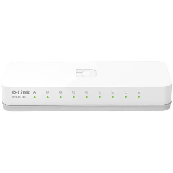 Коммутатор D-Link DES-1008C, 8 портов 10/100Base-T неуправляемый