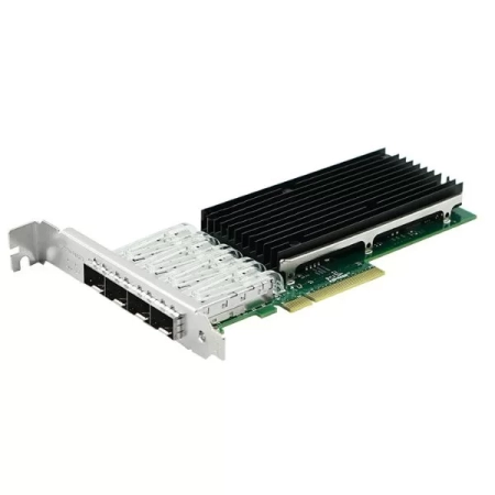 Сетевая карта 10Gigabit Ethernet, 4 SFP+ порта, 4*10G Base-X, 10 Гбит/с, Intel xl710