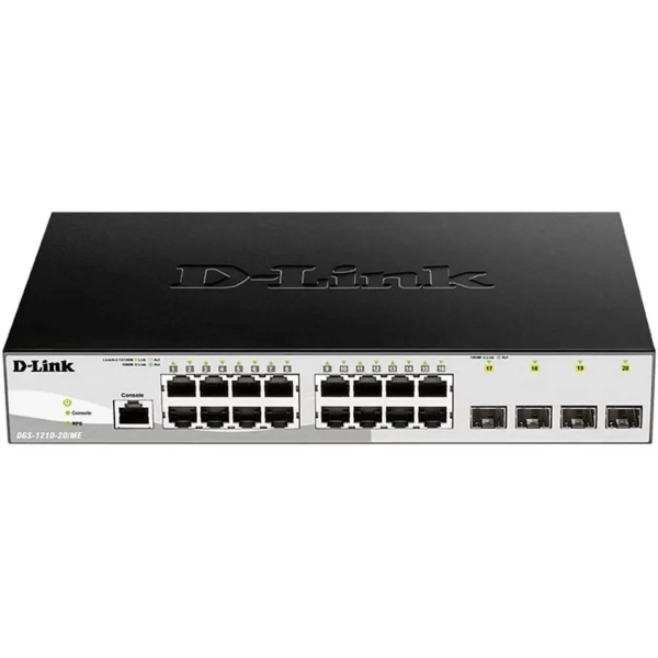 Коммутатор D-Link DGS-1210-20/ME/B1A 16G 4SFP управляемый