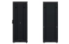 Шкаф телекоммуникационный напольный 19", 33U(800x1000), ШТ-НП-М-33U-800-1000-С-Ч, передняя дверь стекло, черный ССД