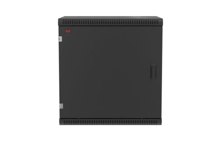 Шкаф телекоммуникационный настенный разборный черный 19”,12U(600x450), ШТ-НСр-12U-600-450-М-Ч дверь металл ССД