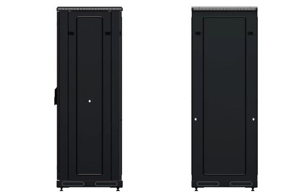 Шкаф телекоммуникационный напольный 19", 33U(800x1000), ШТ-НП-М-33U-800-1000-С-Ч, передняя дверь стекло, черный ССД