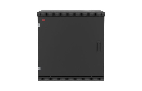 Шкаф телекоммуникационный настенный разборный черный 19”,12U(600x450), ШТ-НСр-12U-600-450-М-Ч дверь металл ССД