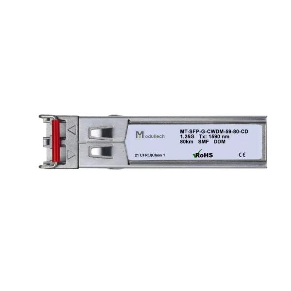 Модуль SFP CWDM 1,25 Гбит/с, 80 км, 1590 нм, SMF, LC