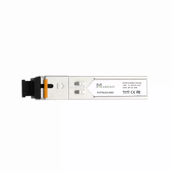 Модуль SFP WDM 1,25 Гбит/с, 120 км, 1570/1510 нм, SMF, SC