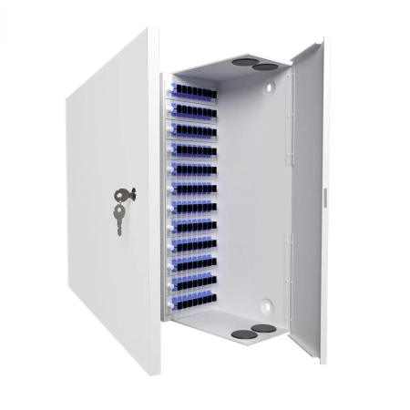 Кросс распределительный настенный КРН, 96 SM, укомплектованный 64 SC/UPC