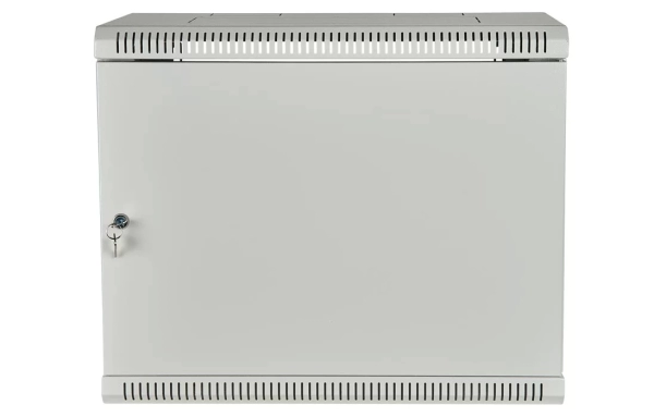 Шкаф телекоммуникационный настенный разборный 19”,12U(600x450), ШТ-НСр-12U-600-450-М дверь металл ССД