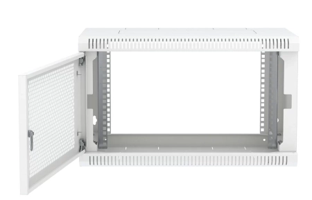 Шкаф телекоммуникационный настенный разборный 19”,6U(600x550), ШТ-НСр-6U-600-550-П дверь перфорированная ССД