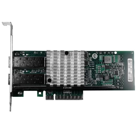 Сетевая карта 10Gigabit Ethernet, 2 SFP+ порта, 2*10G Base-X, 10 Гбит/с, Intel X520 (82599)