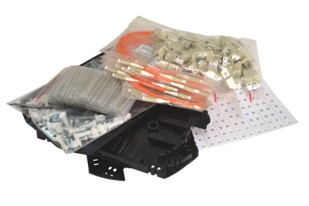 Шкаф кроссовый оптический стоечный ШКОС, 19", 2U, 48 MM, укомплектованный 96 LC/PC