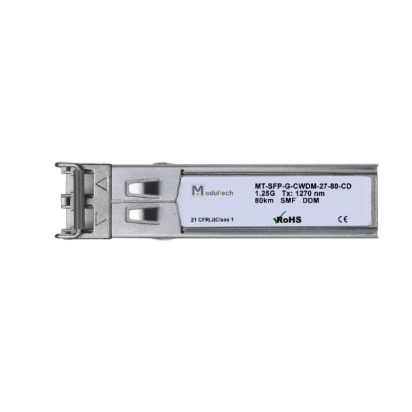 Модуль SFP CWDM 1,25 Гбит/с, 80 км, 1270 нм, SMF, LC