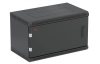 Шкаф телекоммуникационный настенный разборный черный 19”,6U(600x550), ШТ-НСр-6U-600-550-М-Ч дверь металл ССД