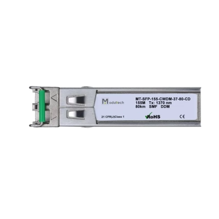 Модуль SFP CWDM 155 Мбит/с, 80 км, 1370 нм, SMF, LC
