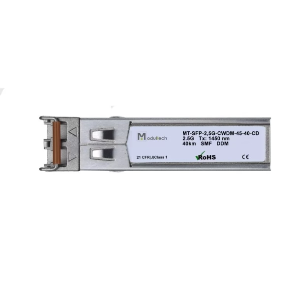 Модуль SFP CWDM 2,5 Гбит/с, 40 км, 1450 нм, SMF, LC