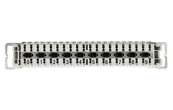 6089 1 102-06 LSA-PLUS Плинт 2/10, размыкаемые контакты, маркировка 0-9