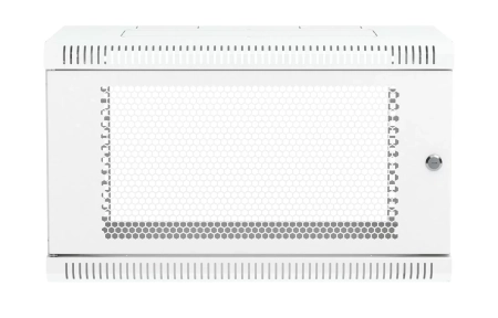 Шкаф телекоммуникационный настенный разборный 19”,6U(600x550), ШТ-НСр-6U-600-550-П дверь перфорированная ССД
