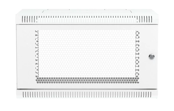 Шкаф телекоммуникационный настенный разборный 19”,6U(600x550), ШТ-НСр-6U-600-550-П дверь перфорированная ССД