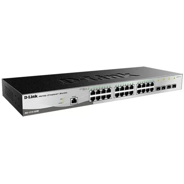 Коммутатор D-Link DGS-1210-28/ME/B2A 24G 4SFP управляемый