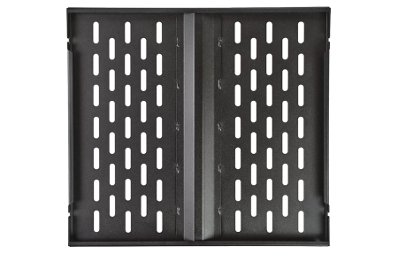 Полка стационарная перфорированная усиленная ПС-45У (450мм*490мм) черная ССД