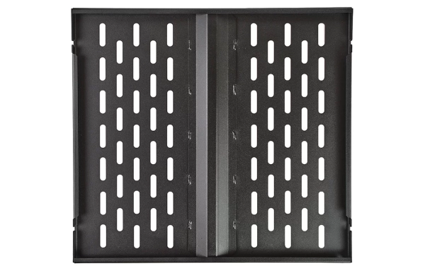 Полка стационарная перфорированная усиленная ПС-45У (450мм*490мм) черная ССД