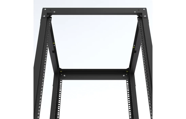 Стойка телекоммуникационная двухрамная открытая СТ-47U-800-2М-Э-Ч черная 9005